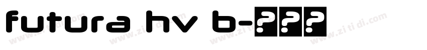 futura hv b字体转换
